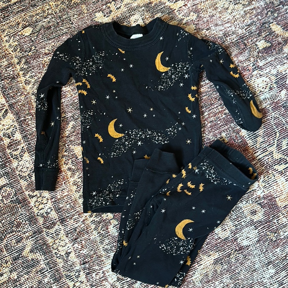 hanna anderson pajama set christmas size 4 boy or girl